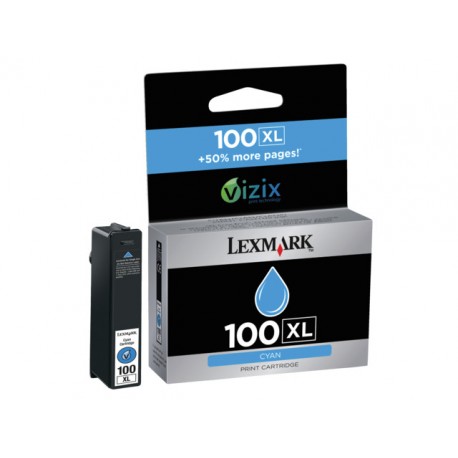 Inkjet Lexmark 100XL HC ret.prog. cyan