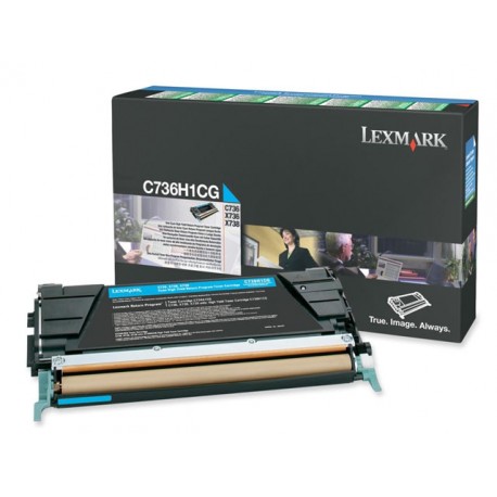 Toner Lexmark C736/X736/738 10K cyaan