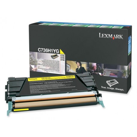 Toner Lexmark C736/X736/738 10K geel