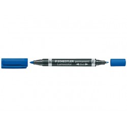 Marker Staedtler LC348 duopunt bl/pk10