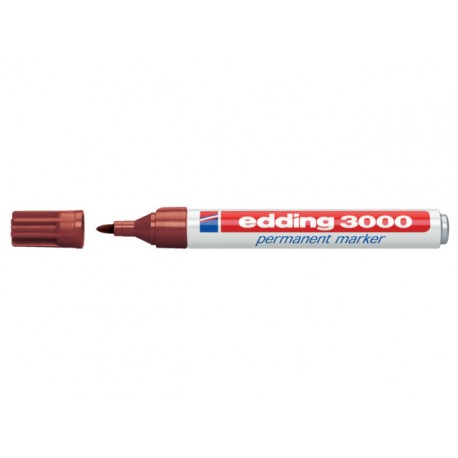 Permanent marker Edding 3000 bruin/ds 10