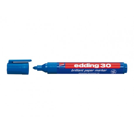 Permanent marker 30 1,5-3mm blauw/ds 10