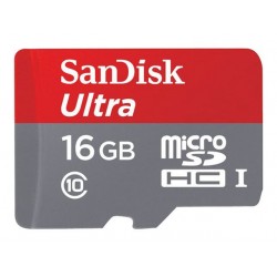 Geheugen Sandisk MicSDHC Ult+adapte/16GB