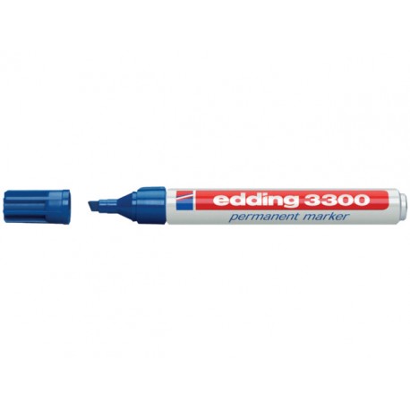 Permanent marker edding 3300 blauw/ds 10