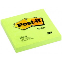 Notitieblok Post-It 76x 76mm neon gr/pk6
