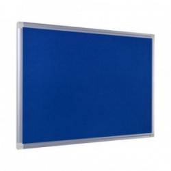 Prikbord Bi-Office 180x100 vilt blauw