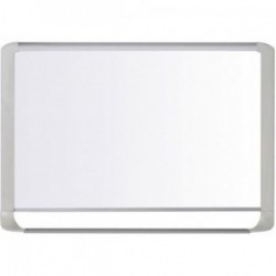Whiteboard magnetic 120x90 rand grijs