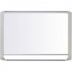 Whiteboard staal 90x60 rand grijs