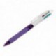 Balpen BiC 4-kleuren Fashion Grip M