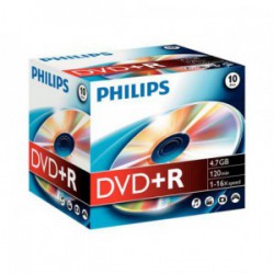 DVD+R Philips 4,7GB jewelcase/pk10